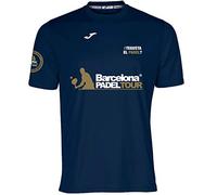 Barcelona Padel Tour | Maglietta Tecnica a Manica Corta | Joma Te Gusta El pádel | per Uomo | Padel Special Stampa | Tocco Morbido e Asciugatura Rapida | Abbigliamento Sportivo XL