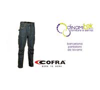 BARCELONA PANTALONI DA LAVORO JEANS ELASTICIZZATI COFRA
