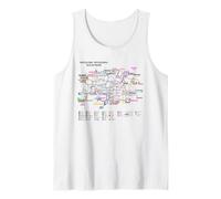 Barcelona Spain Bus Network - Souvenir Route Map Canotta