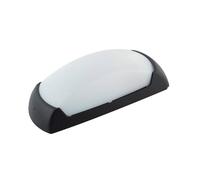 BarcelonaLED Fumagalli LED Applique da Parete a Soffitto Esterno E27 IP66 Emissione di Luce Anteriore Impermeabile per Terrazza Giardino Patio Balcone Nero