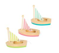 Barche a vela in legno malfoot - set di 3 pezzi