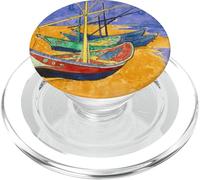Barche da pesca sulla spiaggia di Vincent van Gogh Art PopSockets PopGrip per MagSafe