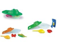 Barca giocattolo con set da spiaggia in plastica - Arancione