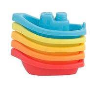 Barchette da Bagno Colorate, Set da 5 Pezzi, Impilabili e Collegabili, 13x7 cm, per Vasca, Piscina e Mare