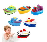 Barchette Da Bagno, Giocattoli da Bagno per Bambini, Accessori per Giochi in Acqua per Infanti con 6 Pezzi