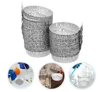 Barchette di pesatura in alluminio da 100 pezzi con maniglia per impostazioni