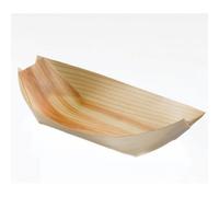Barchette Legno Naturale 17,5 X 8,5 X2 cm Eco Finger Food pz 50