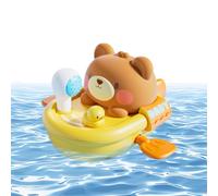 Barchette per la Vasca da Bagno | Barca Da Gioco Galleggiante A Forma Di Animale Con Cordicella | Giocattolo Da Bagnetto Spruzza Acqua | Per Bambini e Bambine, Bagno, Doccia, Piscina, Spiaggia, Lago,