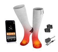 BARCHI Heat Calzini da uomo e donna, con controllo APP ricaricabili, lavabili, adatti per lavori invernali, sci, ciclismo, escursionismo, ecc.