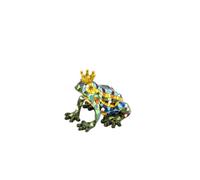 Barcino Designs Classic Collection Mosaic Crowned Frog Figurine, 10 cm