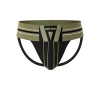 Barcode Berlin - Intimo da Uomo Sospensorio - Jockstrap Loba Darkarmy/Black - 1x Taglia S