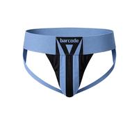 Barcode Berlin - Intimo da Uomo Sospensorio - Jockstrap Zuri Bluebeige/Black - 1x Taglia L