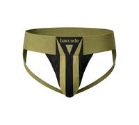 Barcode Berlin - Intimo da Uomo Sospensorio - Jockstrap Zuri Darkarmy/Black - 1x Taglia L