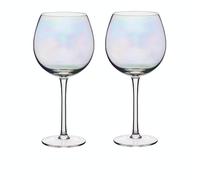 BarCraft Bicchieri Balloon da Gin, Perlati Iridescenti, Confezione Regalo, Set da 2 Pezzi da 500 ml