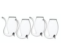 BarCraft Bicchieri da Degustazione per Porto / Liquore in Confezione Regalo, Vetro, 90 ml, Set da 4