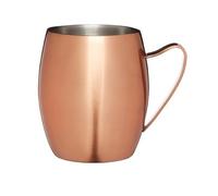 BarCraft Boccale per Moscow Mule Isolante con Finitura in Rame, Acciaio Inox, 370 ml