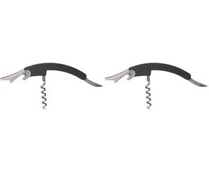BarCraft Cavatappi Ergonomico Multiuso Apribottiglie, 11 x 3 x 1,5 cm (Confezione da 2)