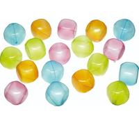 BarCraft Cubetti di Ghiaccio Riutilizzabili, Plastica, Multicolore, Pack da 18