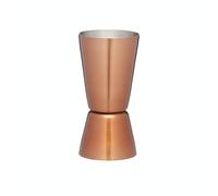 BarCraft Dual Cocktail Jigger e Misuratore di Alcolici, Acciaio Inossidabile con Finitura in Rame, Misure da 25 e 50ml