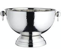 BarCraft Secchiello per Bottiglie di Champagne e Punch, Elegante Secchiello del Ghiaccio in Argento per Cocktail, Vino, Birra e Bevande Analcoliche 37 x 25 cm, Acciaio Inox