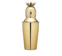 BarCraft Shaker per cocktail a forma di ananas, con ricetta, Acciaio inossidabil