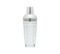 BarCraft Shaker per Cocktail con Ricette Stampate in Confezione Regalo, 700 ml