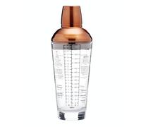 BarCraft Shaker per Cocktail in Vetro 650 ml, Shaker Caffe freddo, Boston Copper