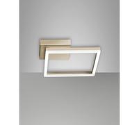 Fabas Luce Plafoniera LED Bard, 27x27cm, finitura oro opaco Fabas Luce