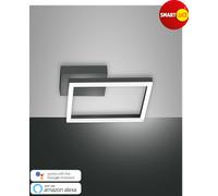 Bard applique small smart LED quadrata dimmerabile antracite luce naturale [EEK: A]