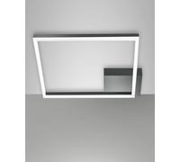 Bard plafoniera LED 39w quadrata moderna dimmerabile antracide