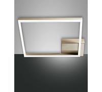 Fabas Luce Plafoniera LED Bard, 42x42cm, finitura oro opaco Fabas Luce