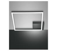 Bard plafoniera LED 39w quadrata moderna dimmerabile antracide