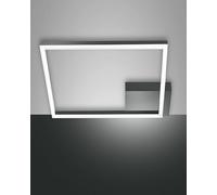 Bard plafoniera LED 39w quadrata moderna dimmerabile antracite luce naturale