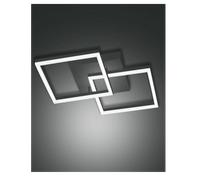 Bard plafoniera moderna 39w LED doppio quadrato dimmerabile antracide [EEK: A]