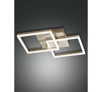 Fabas Luce Plafoniera LED Bard, 45x45cm, finitura oro opaco Fabas Luce