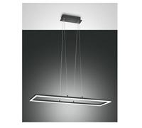 FABAS LUCE 3394-45-282 SOSPENSIONE BARD LED DIMMERABILE 52W 4680lm ANTRACITE L92X32 cm