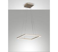 BARD SOSPENSIONE ORO OPACO L.42X42CM A LED 3000K - 39W - 3880 lm DIMMERABILE C/ACC.