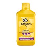 Bardahl 425140 - Lubrificante Sintetico Total Driveline T&D 75W90, Olio Trasmissioni Differenziali, 1 Litro, Maggiore Efficienza della Trasmissione