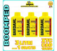 Bardahl Bardhal XTC C60 10w50 Moto Olio Motore Sintetico jaso ma2 3 LITRI 03BD37