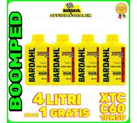 Bardahl Bardhal XTC C60 10w50 Moto Olio Motore Sintetico jaso ma2 4 LITRI 04BD37