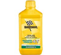 Bardahl - Garden Power Tools 4T SAE 15W-40 | Olio per Motori a Benzina 4 Tempi, per Tagliaerba e Attrezzature da Giardinaggio, Ideale per Alti Regimi e Temperature, 1 L