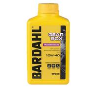 Bardahl - Gear Box 10W-40 - Olio Trasmissione Moto 2 Tempi e 4 Tempi, Lubrificante Sintetico con Massima Protezione e Durata degli Ingranaggi, Cuscinetti e Frizione, 1 L