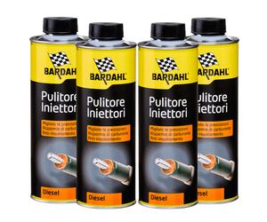 BARDAHL Kit 4 Additivi PULITORE INIETTORI DIESEL 500 ML - Risparmio Carburante