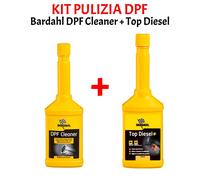BARDAHL KIT PULIZIA FILTRO ANTIPARTICOLATO: TOP DIESEL + DPF CLEANER DA 250 ML