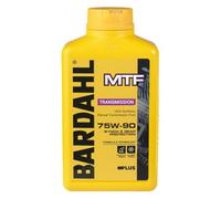 Bardahl - MTF 75W-90 - Olio per Trasmissione e Differenziale Auto, Protezione degli Ingranaggi, Antiusura, Lubrificante Versatile ad ogni Temperatura, 1 L