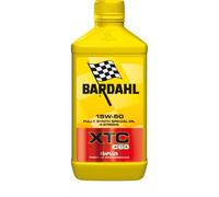 Bardahl - Olio Motore XTC C60 15W50 per Moto 4 Tempi, Lubrificante Speciale ad Elevate Prestazioni, Olio Motore per una Massima Efficienza della Lubrificazione nel Motor Sport, 6 x 1 Litro