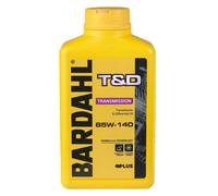 Bardahl - T&D 85W-140 - Olio Trasmissione Auto, Lubrificante per Trasmissione e Differenziale di Automobili, Veicoli industriali e Commerciali per Trasporto Pesante, 1 L