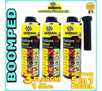 BARDAHL PULITORE 5 IN 1 DIESEL 3x500ml ADDITIVO AUTO EGR FILTRO DPF FAP 03BD33