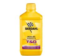 Bardahl - T&D 80W90, Lubrificante per Trasmissioni e Differenziali, Olio Trasmissione, Olio per Trasmissione Manuale, 1 Litro