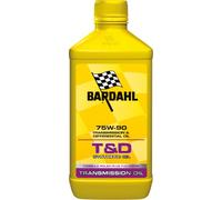 Bardahl - T&D Synth 75W-90 - Olio Trasmissione Auto, Lubrificante per Trasmissione e Differenziale di Automobili, Veicoli industriali e Commerciali per Trasporto Pesante, 1 L